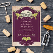 TOUT ÂGE - Vin Étiquette Anniversaire Invitation