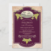 TOUT ÂGE - Vin Étiquette Anniversaire Invitation (Devant)