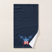 Tout American Eagle & Flag Patriotic (Serviette à main)