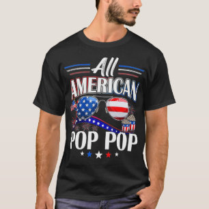 Tout American Pop 4th of July T-shirt Fathers D