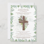 TOUT Anniversaire d'Ordination Invitation Bois rus (Devant)