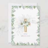 TOUT Anniversaire d'Ordination Invitation Bois rus (Dos)