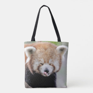 Tout au sac fourre-tout. Photo panda rouge, panda