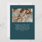 Tout autour Joyeux Noël Carte photo coloré (Dos)