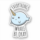 Tout Baleine être d'accord Sticker (Devant)