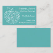 Tout carte de visite d'Apple de professeurs de (Devant / Derrière)