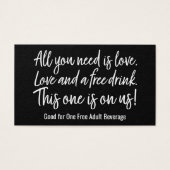 Tout ce dont vous avez besoin est l'amour et un ve (Devant)