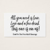 Tout ce dont vous avez besoin est l'amour et un ve (Devant)