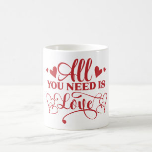 Tout ce dont vous avez besoin est l'amour Mug de c