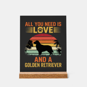 Tout ce dont vous avez besoin est Love Golden Retr