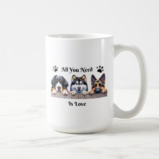 Tout Ce Dont Vous Avez Besoin Est Love Mug (Droite)
