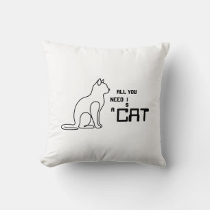 Tout ce dont vous avez besoin est un chat Coussin