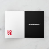 Tout ce dont vous avez besoin J'aime Carte de voeu (Intérieur)