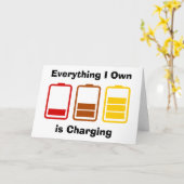 Tout ce que je possède est de charger carte postal (Fleur jaune)