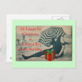 Tout ce que je veux pour Noël/Cabana Boy carte pos (Devant / Derrière)