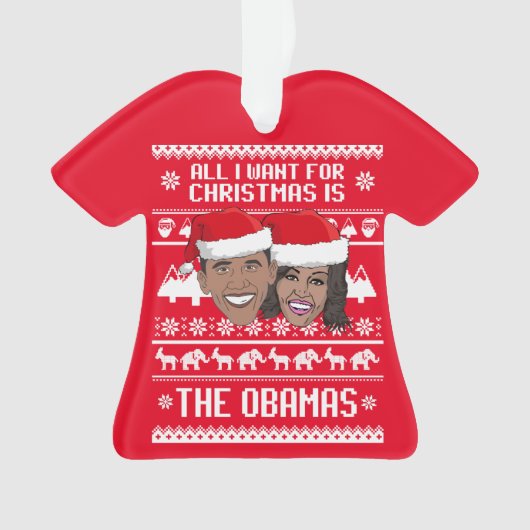 Tout ce que je veux pour Noël, c'est les Obama (devant)