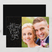 "Tout ce que je veux pour Noël c'est toi" | Carte  (Devant / Derrière)