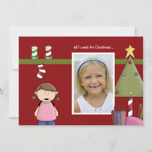 Tout ce que je veux pour Noël (g) Carte de vacance