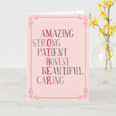 Tout ce que vous êtes heureux carte de fête des mè (Fleur jaune)