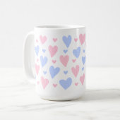 Tout Coeur 🌸 tasse de café 15oz (Devant gauche)