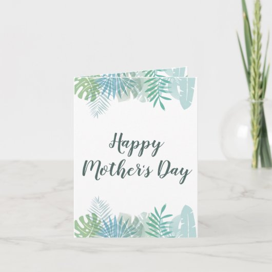 Tout d'abord : Carte verte feutrée de la fête des  (Devant)