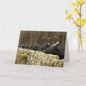 Tout dans une carte de voeux de ligne (Fleur jaune)