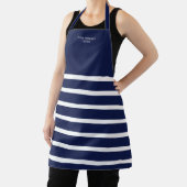 Tout-dessus Imprimer Tablier rayé bleu marine rayé (Insitu)