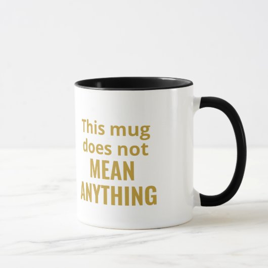 "Tout dire" Mug (Droite)