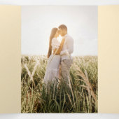 TOUT EN 1 PHOTO Mariage INVITER Programme RSVP Men (Intérieur au milieu)