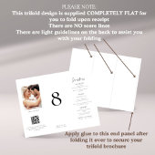 Tout en 1 Photo Mariage Menu Table Pas de blanc Tr