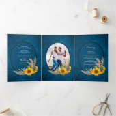 Tout-en-1 - Programme d'invitation au mariage Menu (Intérieur)