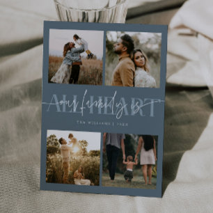 Tout en cœur Carte de la Saint-Valentin en bleu ar