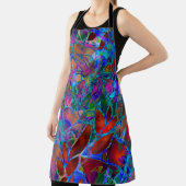 Tout-En-Imprimé Tablier Floral Abstrait Verre (Insitu)