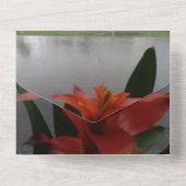 Tout En Un 40e anniversaire mariage invitation ruby (Verso)