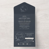 Tout En Un Amour éternel | Invitation de mariage de la couron (À l'intérieur)