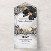 TOUT EN UN Bling Graduation Invitation (À l'intérieur)