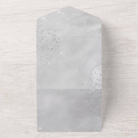 TOUT EN UN Bling Invitation Conception (Dehors)