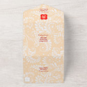 Tout en un Chinois Longévité Invitation Anniversai (Dehors)