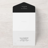 Tout en un Élégance minimale Tout en un Invitation (Dehors)