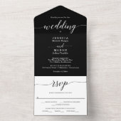 Tout en un Élégance minimale Tout en un Invitation (À l'intérieur)