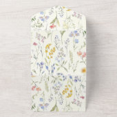 Tout En Un Elegant  Floral Wedding Invitation | Editabl (Dehors)