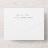 Tout en un Élégant Mariage Invitation (Verso)