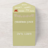 Tout En Un Élégante invitation de déjeuner de Noël (Dehors)
