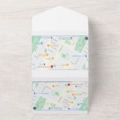 Tout en un Faire-part de mariage (Dehors)