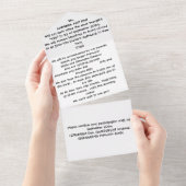 Tout en un Faire-part de mariage (Déchirure)