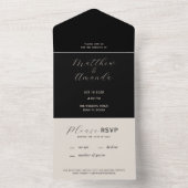 Tout en un Faire-part de mariage moderne (À l'intérieur)