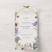 Tout En Un Floral Buzz : Invitation de mariage du printemps (À l'intérieur)