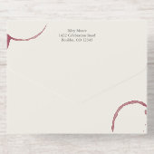 Tout En Un Invitation Aged to Perfection Stains Wine Tasting Party Gold (Verso)