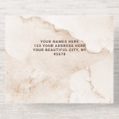 Tout En Un Invitation Aquarelle Feuille rustique Elégant Mariage Foil (Verso)