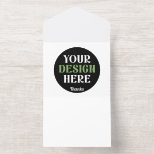 Tout En Un Invitation baiser personnalisé, unique, élégant et minimalist